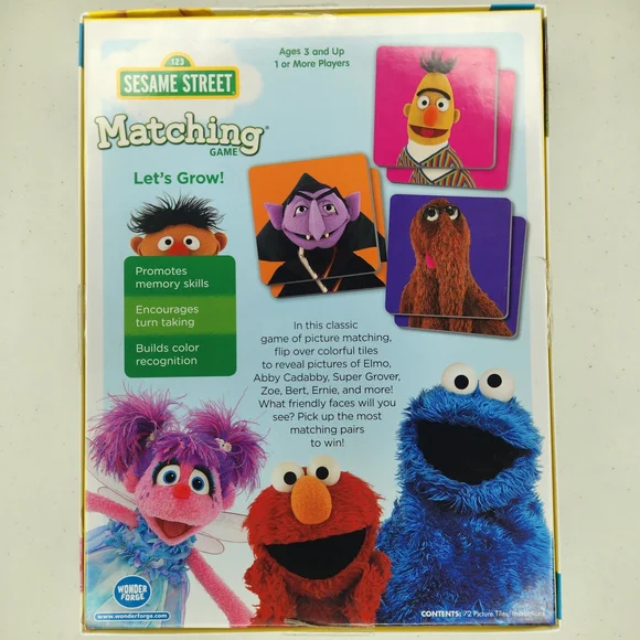 Sesame Street Matching Game - Picture 2 of 3